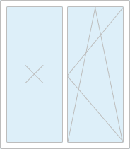 Схема двухстворчатого поворотно-откидного окна фото