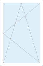 Схема одноствочатого поворотно-откидного окна фото